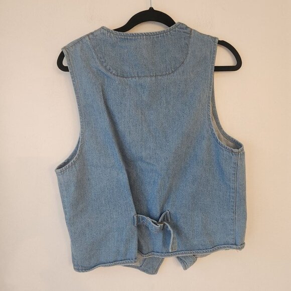 VTG Olympic Games Collection by Terry Denim Vest Tommy Hilfiger Atlanta 1996 M - Picture 2 of 5